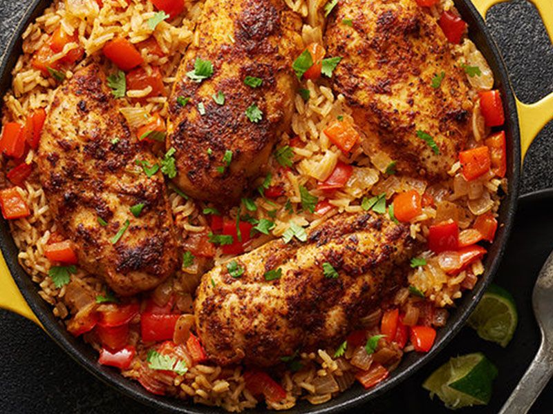 Mexican Grilled Chicken With Cheese Sauce Pan