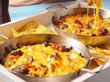 Liver With Potatoes And Cheese Pan