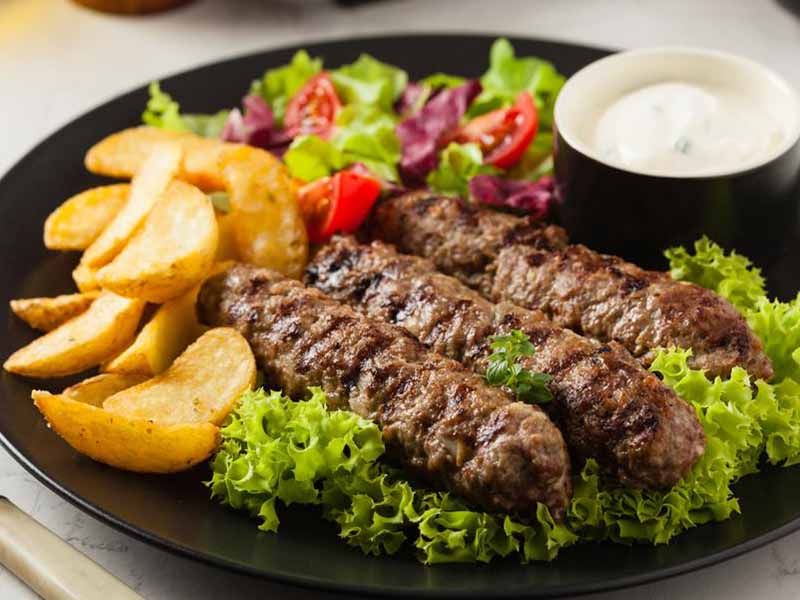 Roasted Kofta With Leya Pan