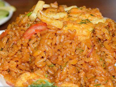 Rice With Seafood Platter