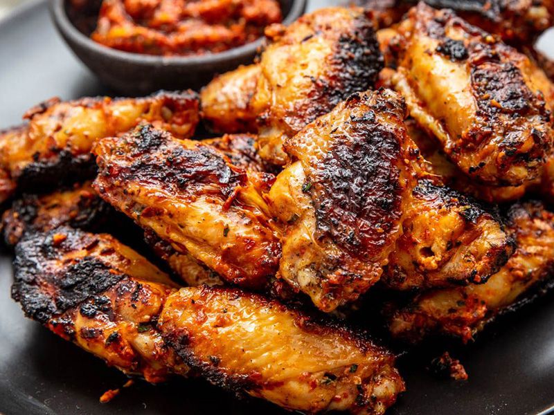 Grilled Chicken Wings Platter