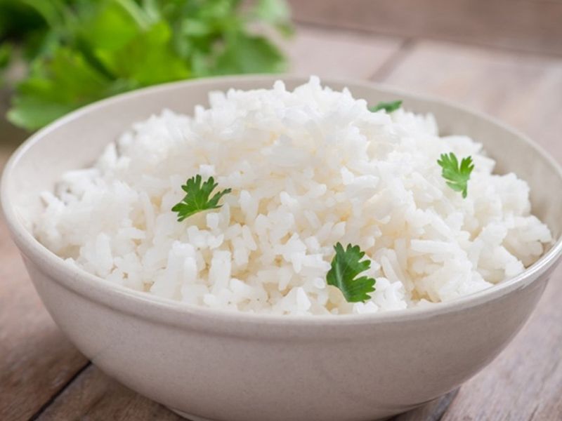 White Rice Platter