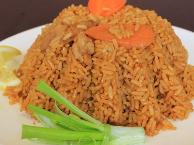 Sayadiyah Red Rice Platter