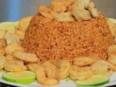 Shrimp Rice Platter