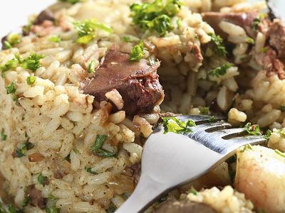 Rice With Liver And Giblets Platter