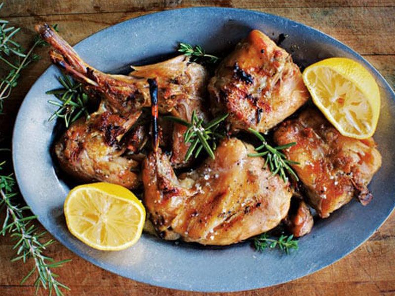 Half Roasted Rabbit Plate