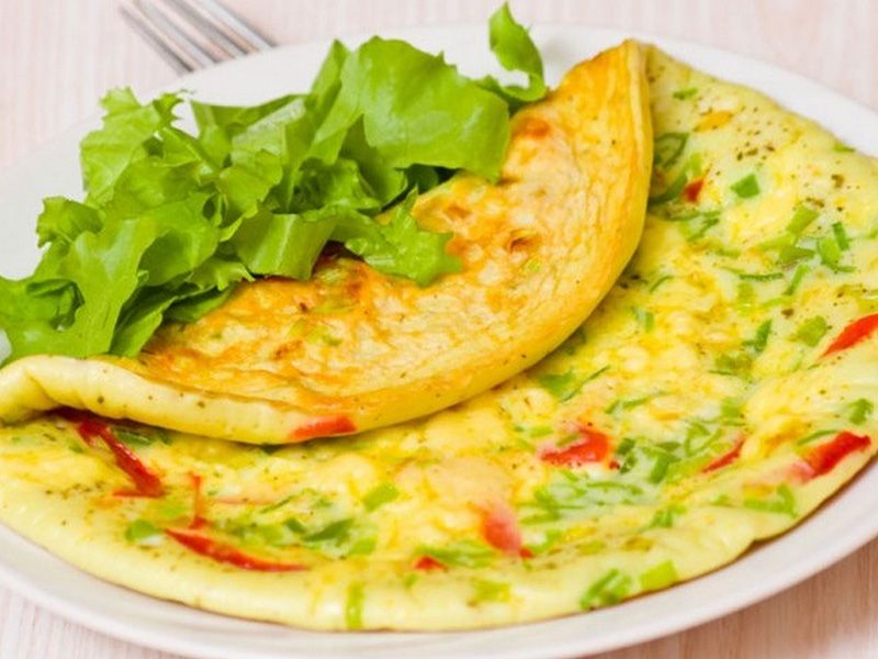 Oriental Omelette Plate
