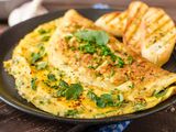 Omelette dish with vegetables