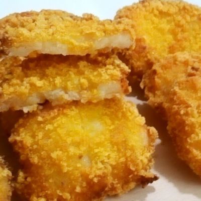 Small plate of potatoes pane