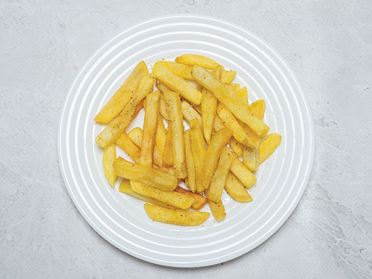 pommes frites plate