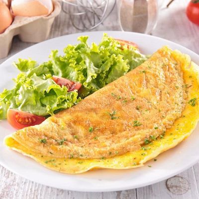 Omelette with Spanish sauce.