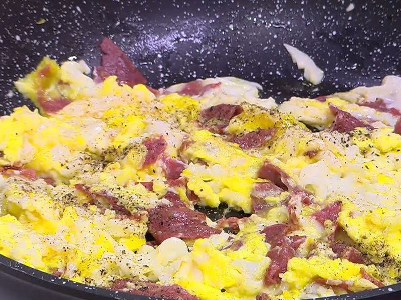 Pastrami Egg Plate