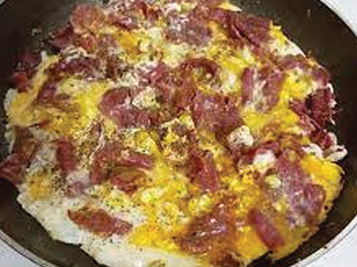 Pastrami Egg Plate