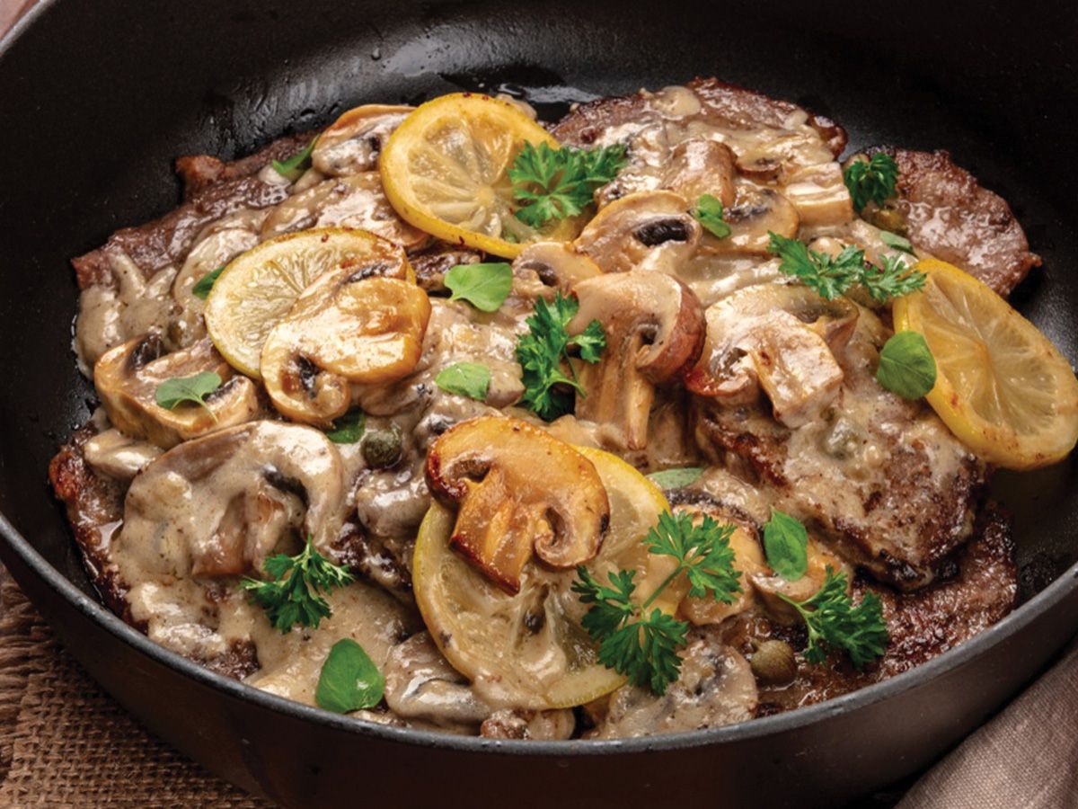 Piccata Mushroom Dish