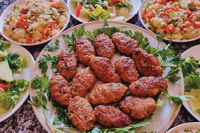 1/8 Kofta Plate + Salads + Bread