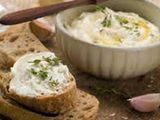 Garlic Dip Salad With Toasted Bread Platter