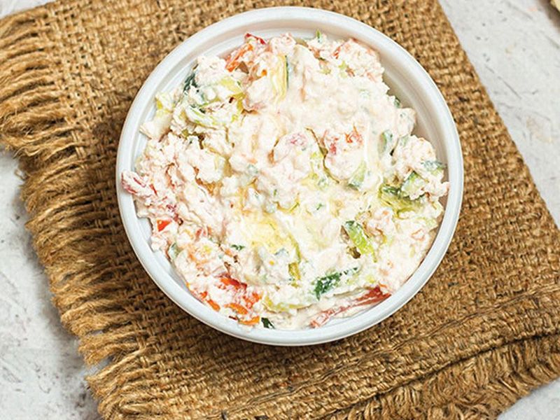 White Cheese Tomato Plate