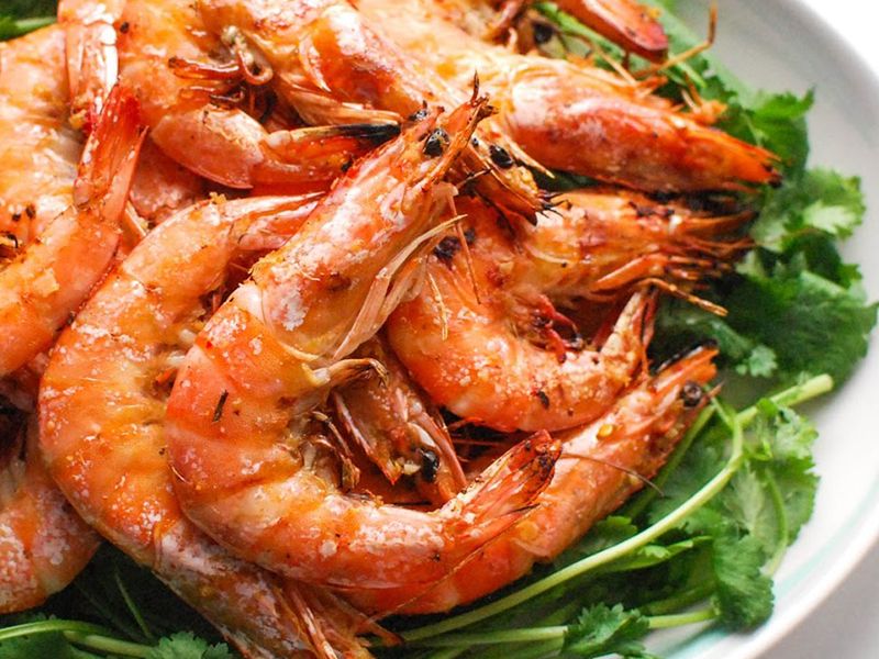 Large Alexandrian shrimp dish
