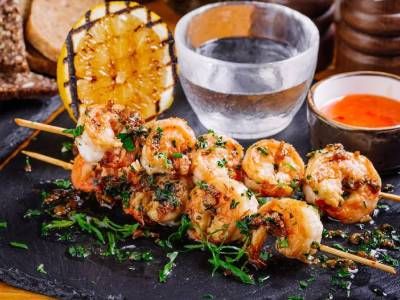 Grilled Shrimp Platter