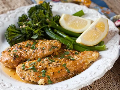 Chicken With Lemon Sauce Platter