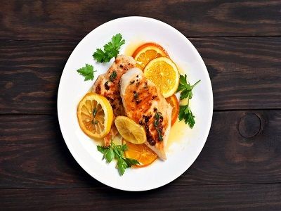 Chicken With Orange Platter