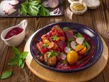Chicken With Beet Platter
