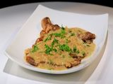 Chicken With Roquefort Cheese Sauce Platter