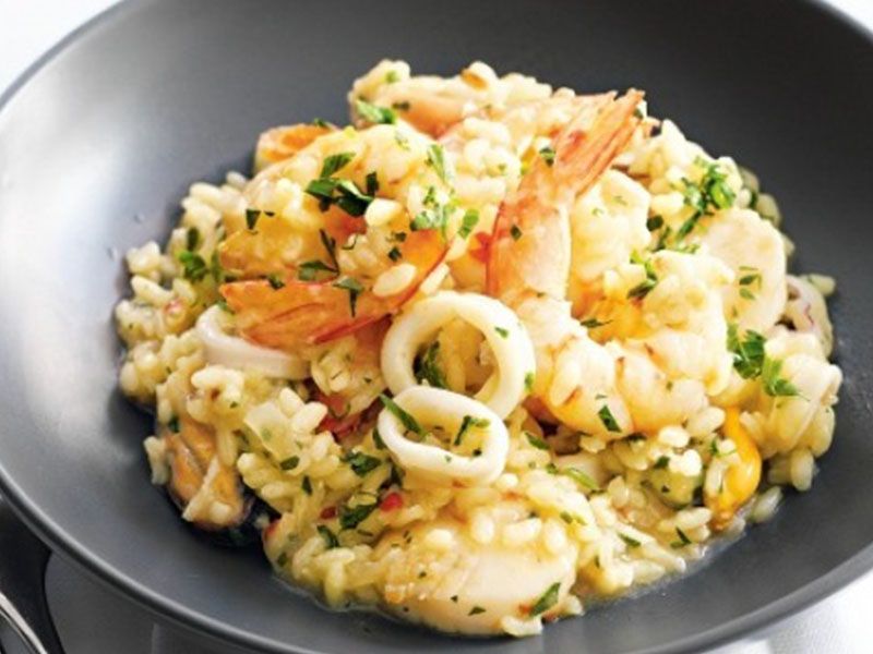 Shrimp Risotto Platter