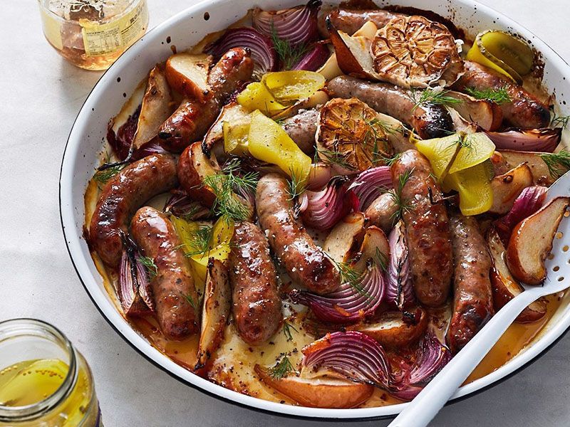 Oriental Sausage Plate Mazag