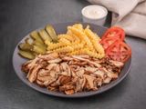 Chicken or meat shawerma dish