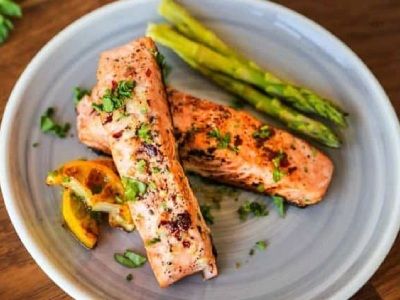 Salmon Steak Platter