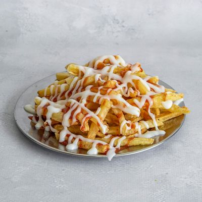Ketchup Mayonnaise Fingers Plate