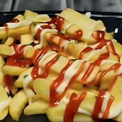 Sticks Platter With Ketchup And Mayonnaise Medium Box