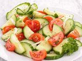 Tomato And Cucumber Plate