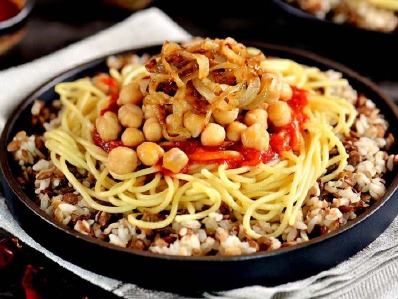 Family Koshary Platter
