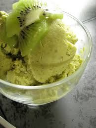 Kiwi Pieces With Ice Cream Platter