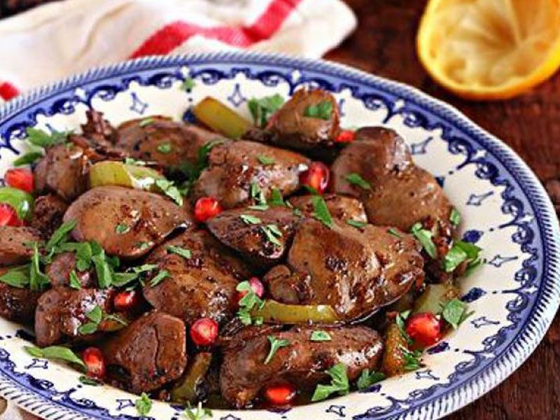 Liver With Pomegranate Molasses Platter