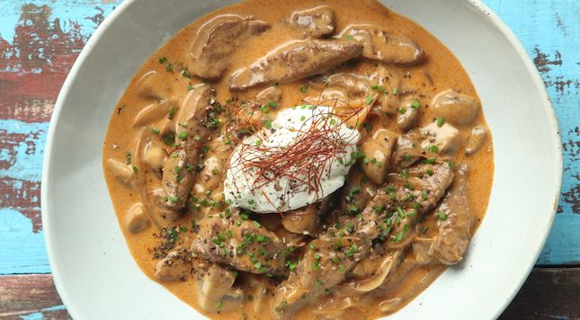 Beef Stroganoff Platter