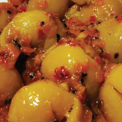 Pickled Lemons with Safflower Platter