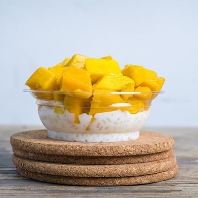 Mango Rice Pudding Dish