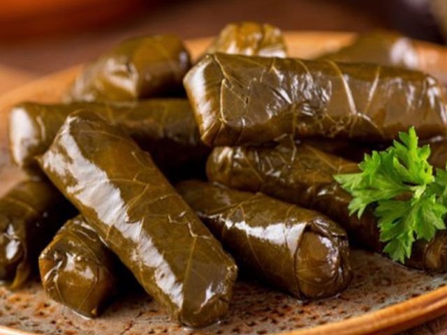 Stuffed Vine Leaves Dish