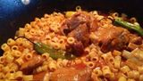 Plain Empekbca Pasta With Beef Meat Platter
