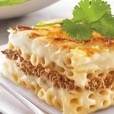 طبق باستا بالبشاميل