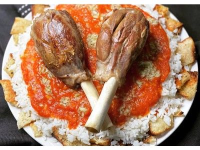 Shank With Fatteh Platter