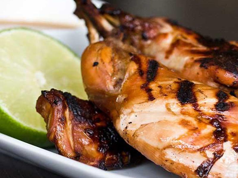 Half Fried Rabbit Dish