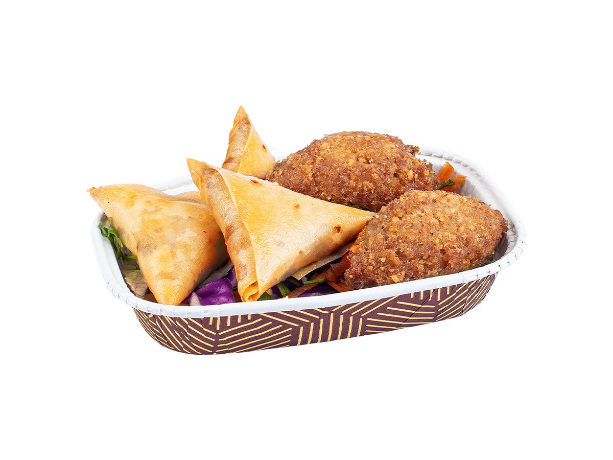 Kobeba and Sambousek Platter