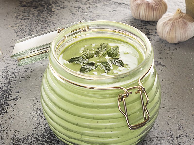 Sesame Paste Salad With Mint