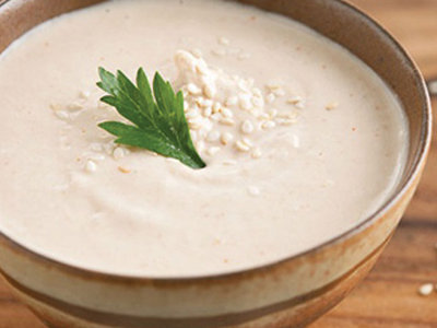 Bakdonis Sesame Paste With Mint Salad