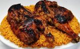 Half Grilled Chicken With Rice