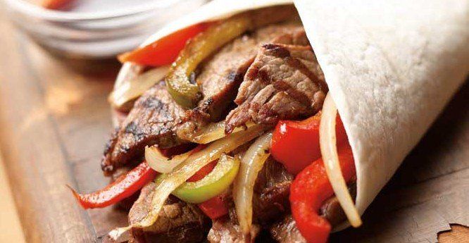 Meat Fajita Syrian Sandwich